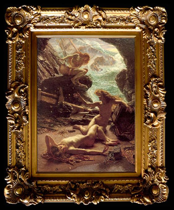 framed  Poynter, Sir Edward John Cave of the Storm Nymphs, Ta012